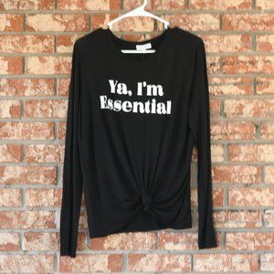 PRETTY Rebel Black Top  NWT
